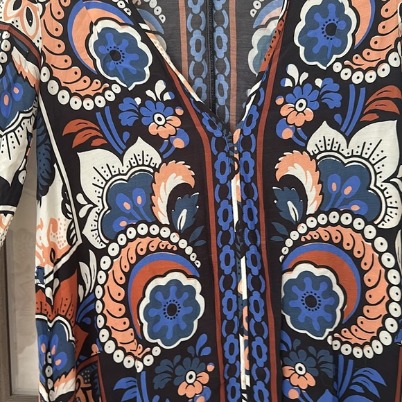 Long dress made in Turquia . Long, flowy, multi-coloured boho maxi dress - Picture 5 of 10